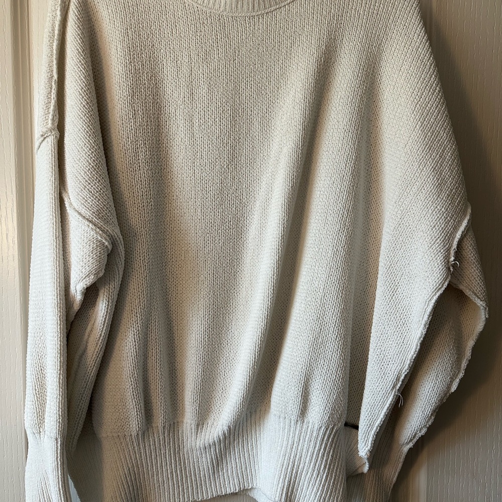 Abercrombie & Fitch Cream Crew Neck Sweater